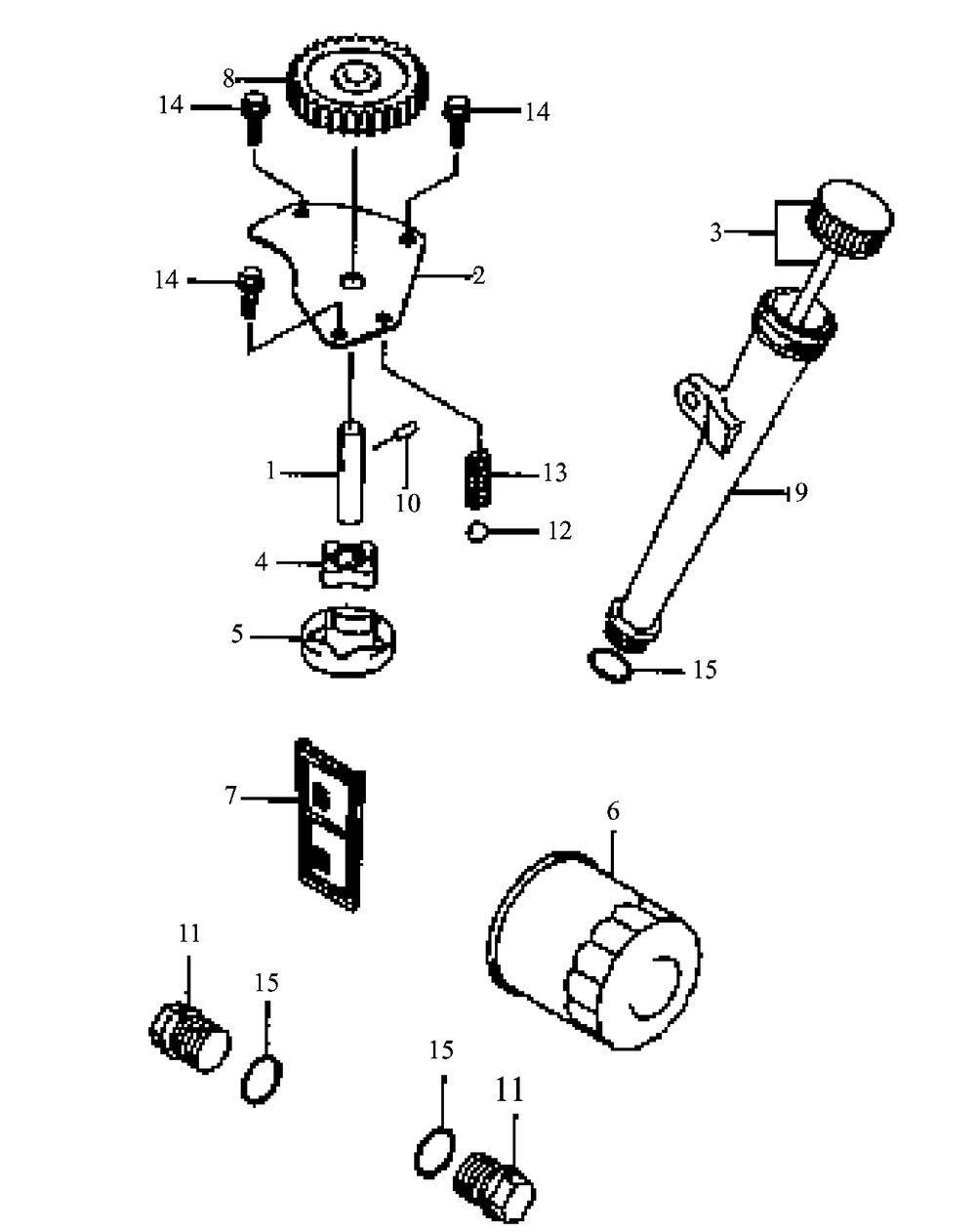 Fh680v-As01 Lubrication Equipment Diagram and Parts List for M60-KW 53AB5DBX150-23-HP Cub Cadet Lawn Tractor